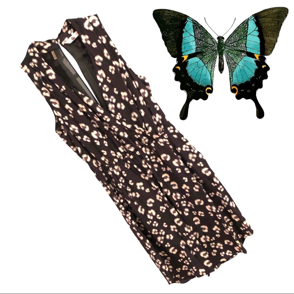 Leopard silk dress